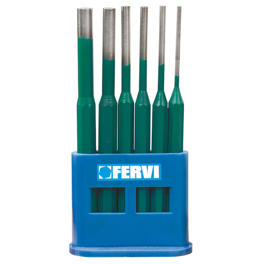 FERVI 0126-Drift Pin Set with Plastic Holder