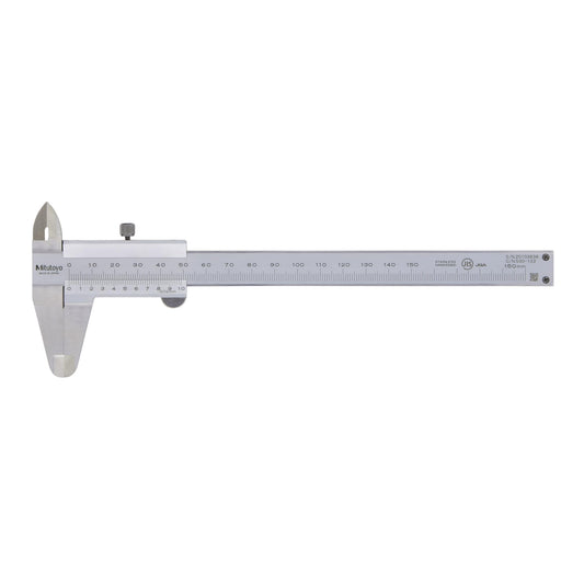 Mitutoyo 530-122 Vernier Caliper, Stainless Steel, 0-150mm Range, +/-0.03mm Accuracy, 0.02mm Resolution