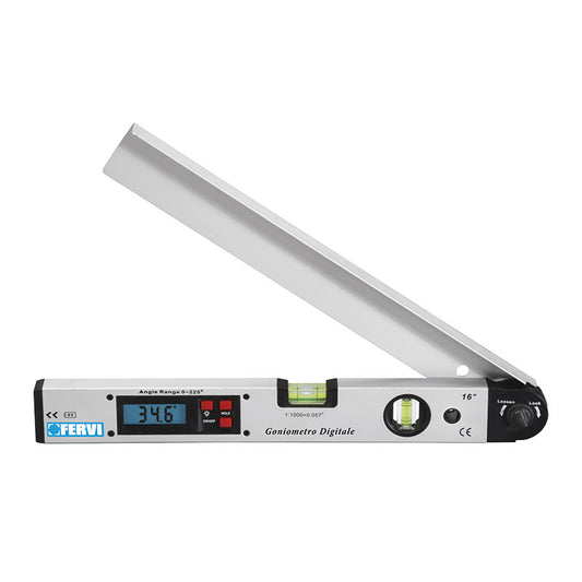 FERVI G008-Digital Angle Finder and Level with 2 Vials