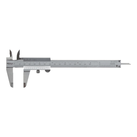 Mitutoyo 530-316 Vernier Caliper, Stainless Steel, Inch/Metric, 0-6" Range, +/-0.002" Accuracy, 0.0078" Resolution