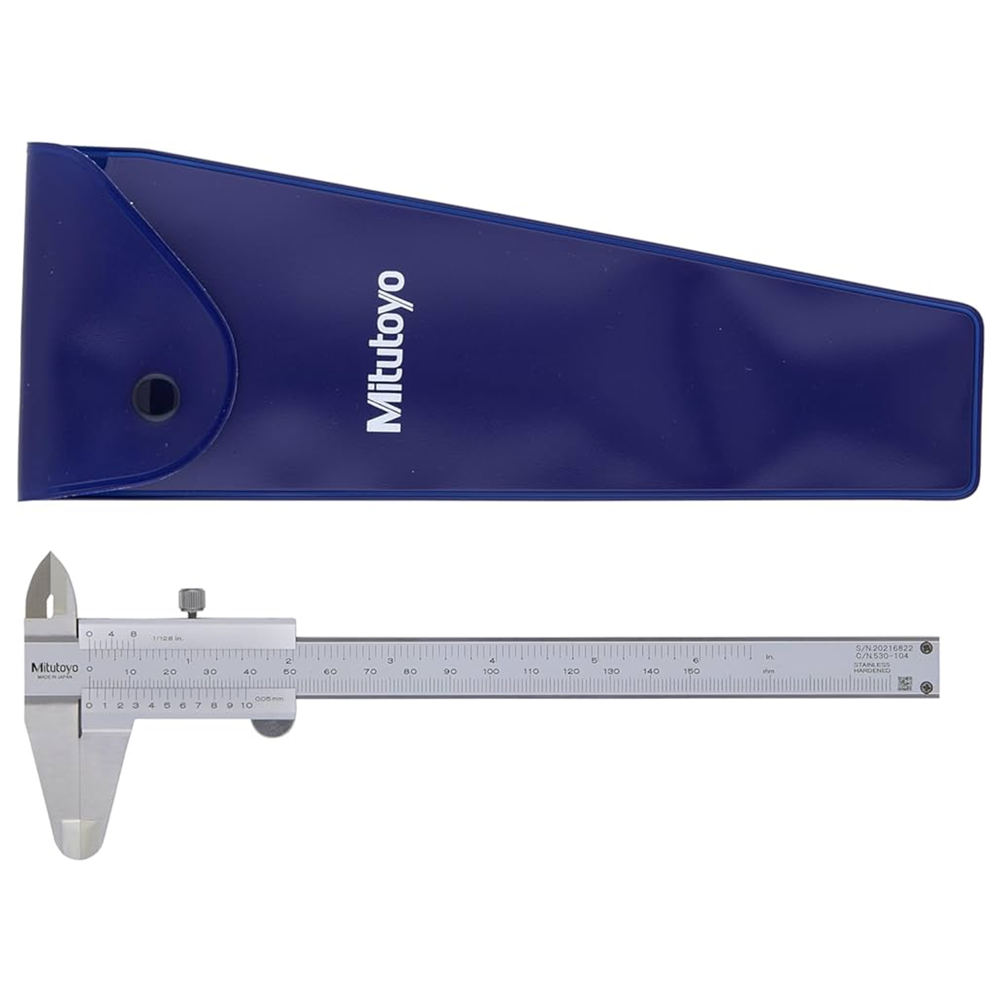 Mitutoyo 530-101 Vernier Calipers, Depth and Step Measurements, Metric, 0"/0mm-150mm Range, +/-0.05mm Accuracy, 0.05mm Resolution, 40mm Jaw Depth